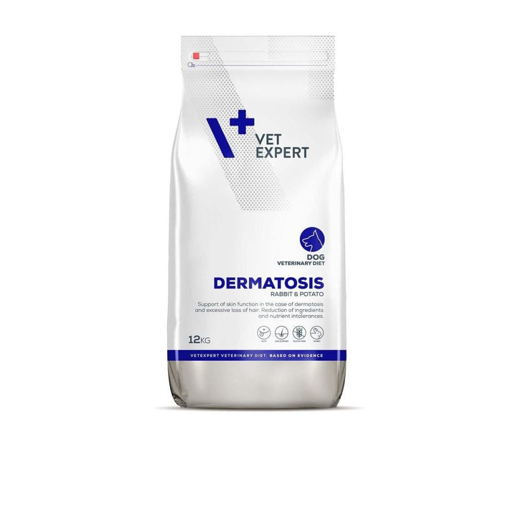 4T VET.DIET DOG DERMATOSIS RABBIT&POTATO 12KG