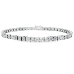 Lab Grown Diamond Tennis Bracelet Sterling Silver on sale at MyriadMart