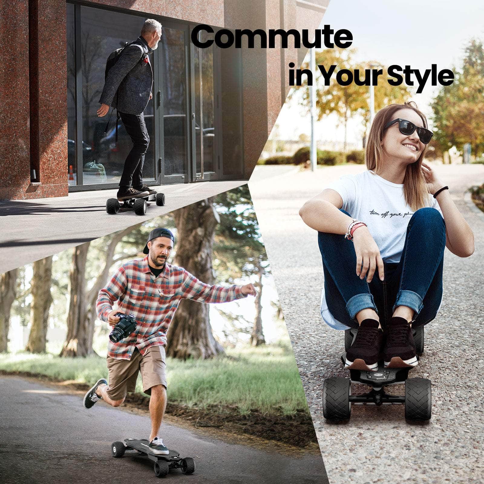iSinwheel Official Store V8 isinwheel V8 Electric Skateboard with Portable Removable Battery & Remote Control