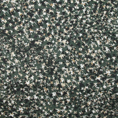 Jersey de coton froissé imprimé terrazzo fond vert foncé