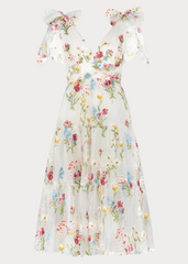 Margaret Midi Dress White Dresses - JessaKae - Margaret Midi Dress White - XXS