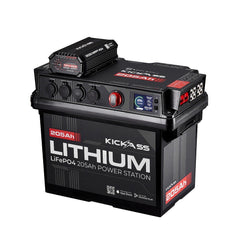 KickAss ProductsKickAss Smart 205Ah Lithium Battery Box Power Station with 40A DCDC Charger + Integrated BluetoothKAJBBOXLI205AH40A