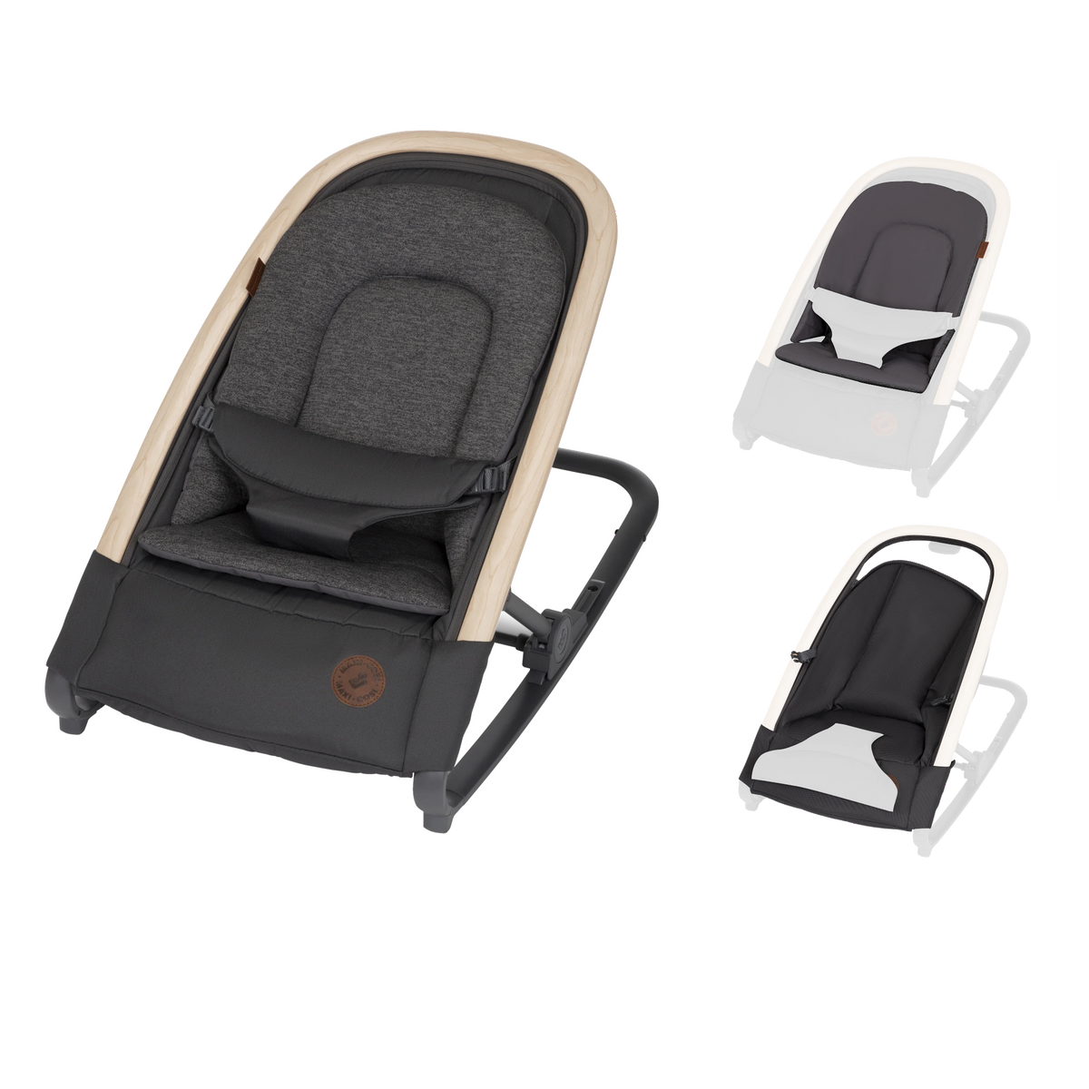 Kori 2-In-1 Rocker with Bonus Seat Pad and Liner in Classic Graphite