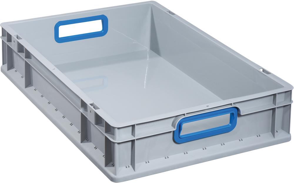 Produktbild von Allit EuroBox 612,600x400x120mm Griffe offen grau/blau 4367069800 4005187567601