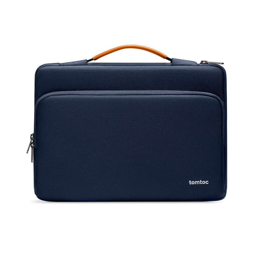 Defender-A14 Laptop Briefcase - Navy blue 14 inch