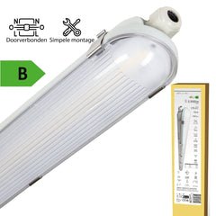LED's Light Pro Philips TL Armatuur Strip 60 cm - Koppelbaar - Energielabel B - IP65 waterdicht - 2650 lm - 175lm/w TL verlichting LED.nl