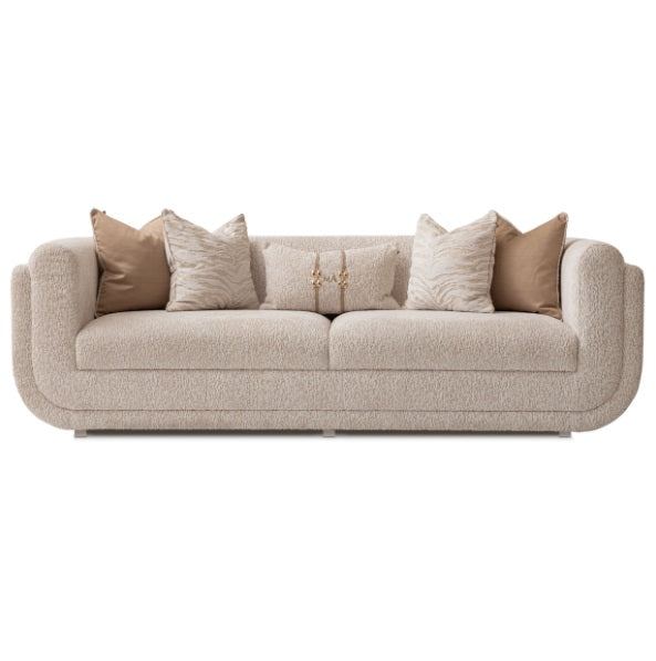 AICO Furniture Savannah Breeze Standard Sofa Cashmere in Bright Gold - Furniture Now (CA)