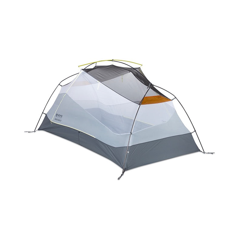 The NEMO Equipment Dagger OSMO™ Lightweight Backpacking Tent for two features mesh walls, a rainfly, and dual doors—ideal for adventurers who prioritize comfort and sustainability.