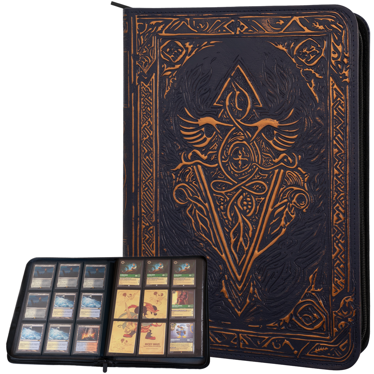LYNX Faux-Leather Trading Card Binder