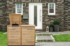 Mülltonnen-Box Rhombus-Duo - Fichte oder Lärche - kaufen Meine Holzhandlung - Holz kaufen München