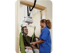 Hillrom Liko Multirall 200 Overhead Ceiling Hoist Room To Room Strap Remove Reattach