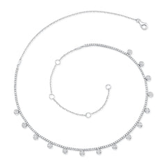 Uneek Cascade Collection Charm Necklace
