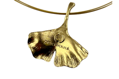 Collier "Ginkgo" vergoldet