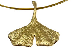 Collier "Ginkgo" vergoldet