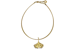 Collier "Ginkgo" vergoldet