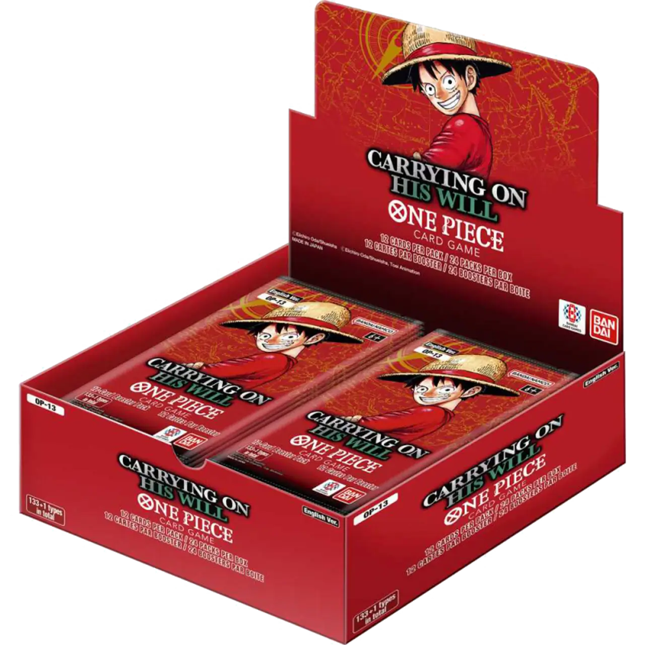 One Piece Card Game: Carrying on his Will - Booster Box (24 packs) OP13