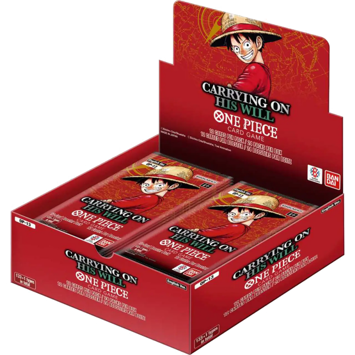One Piece Card Game: Carrying on his Will - Booster Box (24 packs) OP13