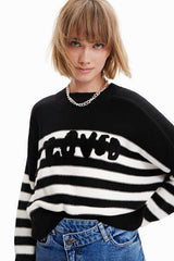 Pull oversize à rayures Desigual 22WWJF26