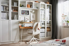 OXBERG - Panel/glass door, white, 40x192 cm - best price from Maltashopper.com 50275558