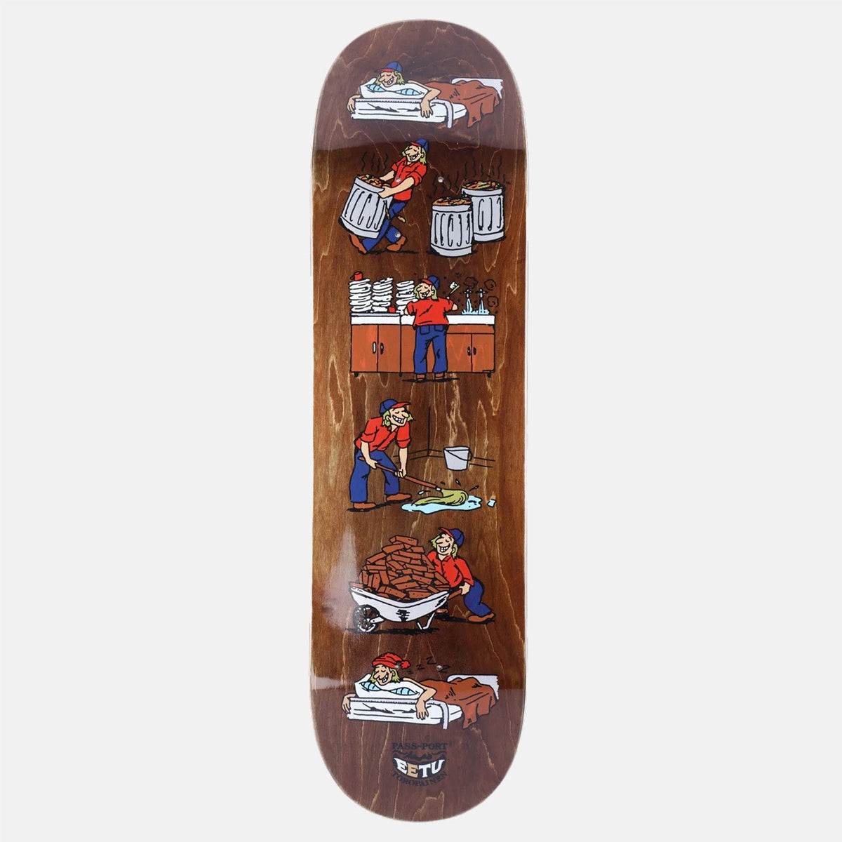 Pass~Port Eettu Smilling Though It 8.25" Deck Mehrfarbig Bild 1