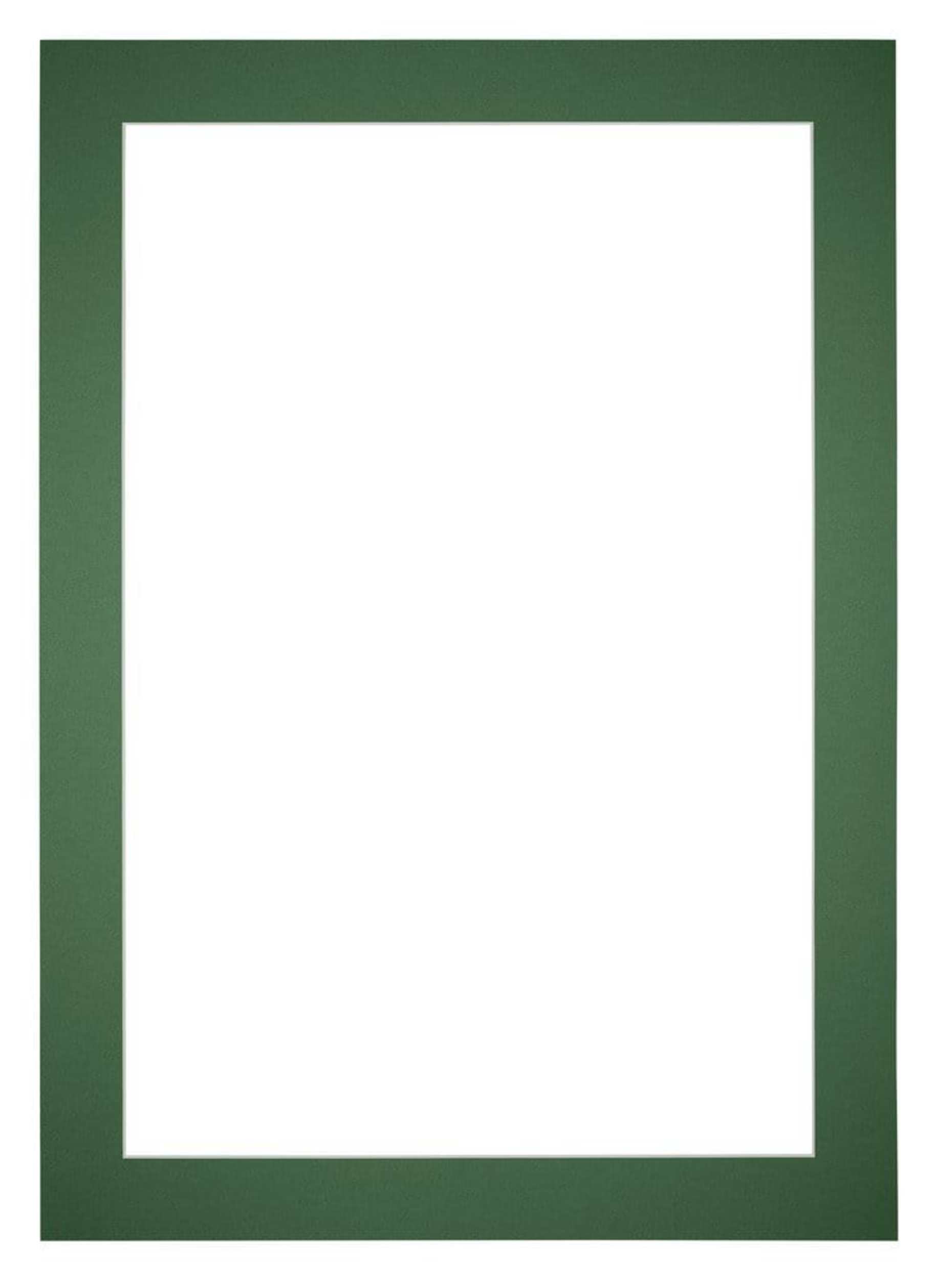 Passepartout 70x100cm Karton Waldgrun Rand 5cm Gerade Vorne | Yourdecoration.de