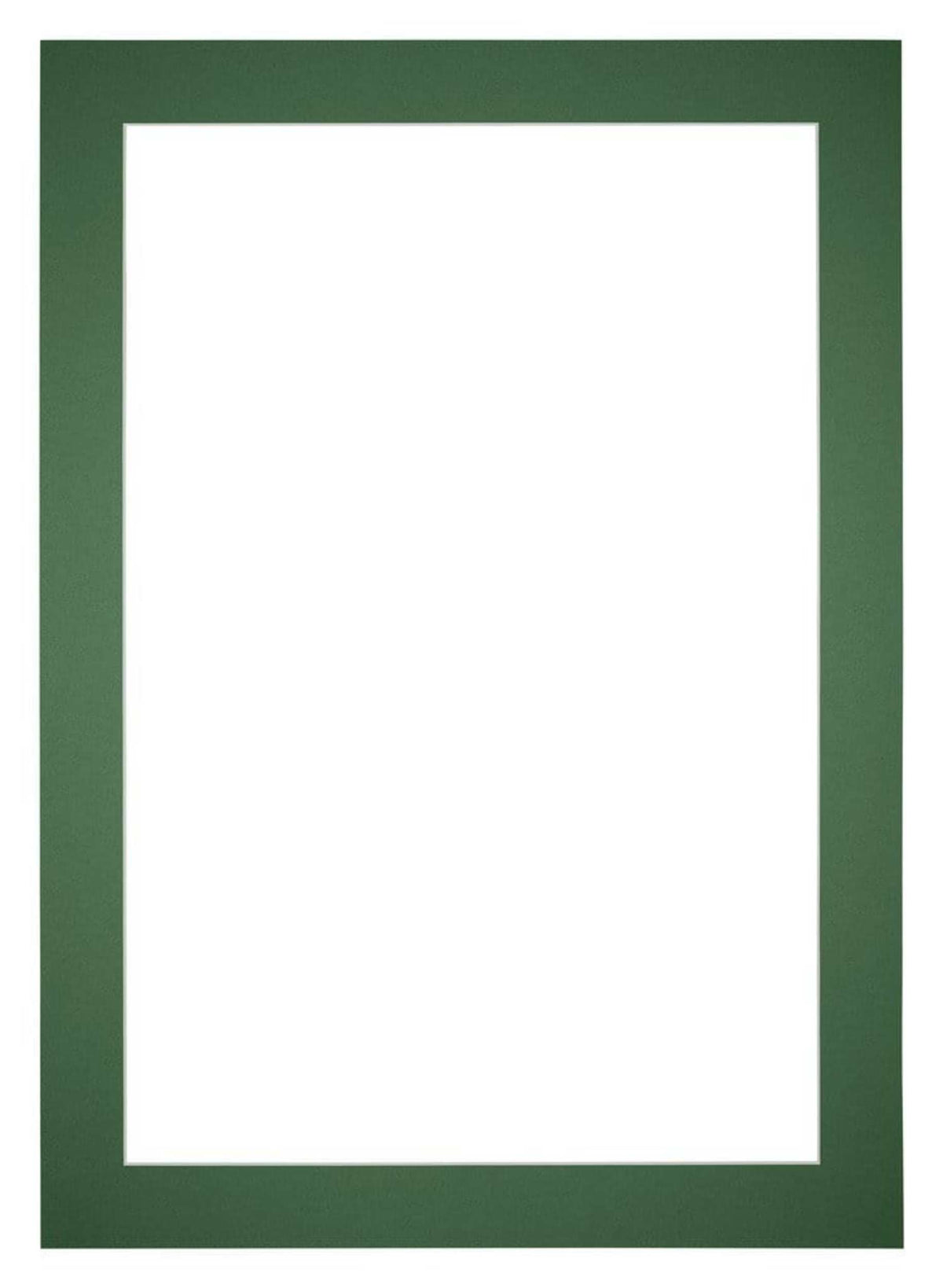 Passepartout 70x100cm Karton Waldgrun Rand 5cm Gerade Vorne | Yourdecoration.de