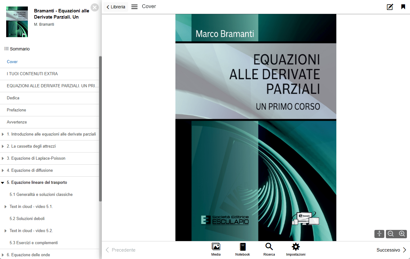 [PDF Replica] BRAMANTI - Equazioni alle Derivate Parziali. Un Primo Corso
