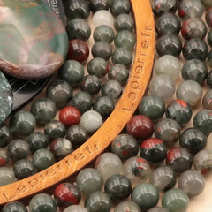 Perles Agate Africaine en pierre naturelle ronde 4/6/8/10 mm de Qualité AA+, pour la création de bijoux et lithothérapie