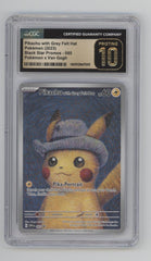 Pikachu w Grey Felt Hat Pokemon Black Star Promo x Van Gogh 085 CGC 10 Pristine - Collector Store LLC