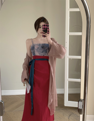 Plus Size Japanese Style Dress and Jacket Set
