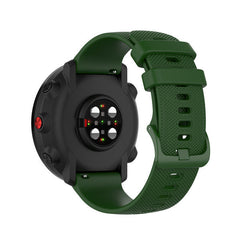 Uhrenarmband luxus Silikon 22mm - Schnellverschluss (Dunkelgrün)