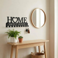 Porte‑Clés Mural | Métal Sweet Home (Noir / Blanc / Or) - Rangement signature