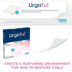UrgoTul™ Impregnated Contact Layer Dressing, 4 x 5 Inch, 1 Box of 10 () - Img 4