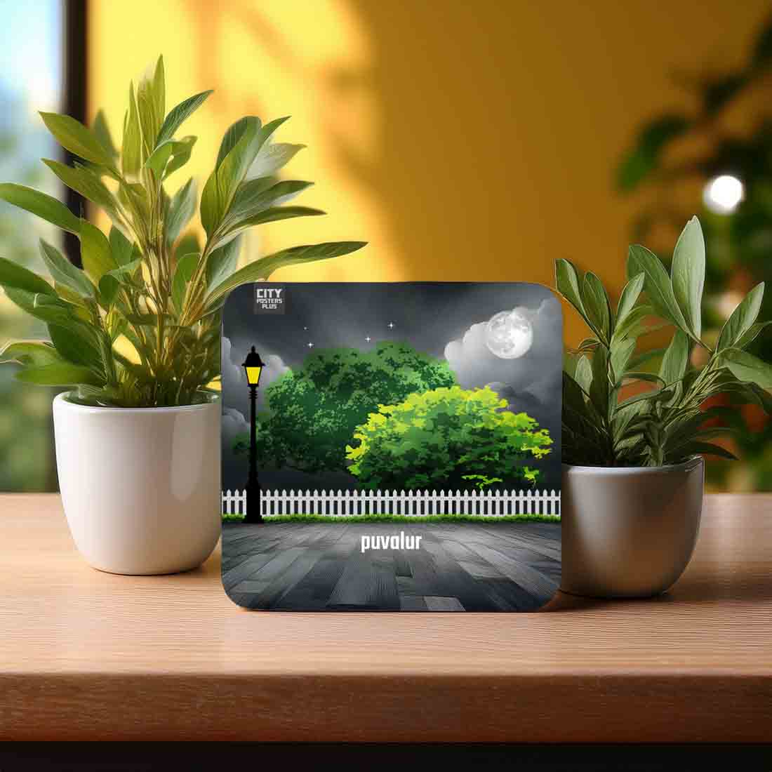 Puvalur Home Trees Coasters