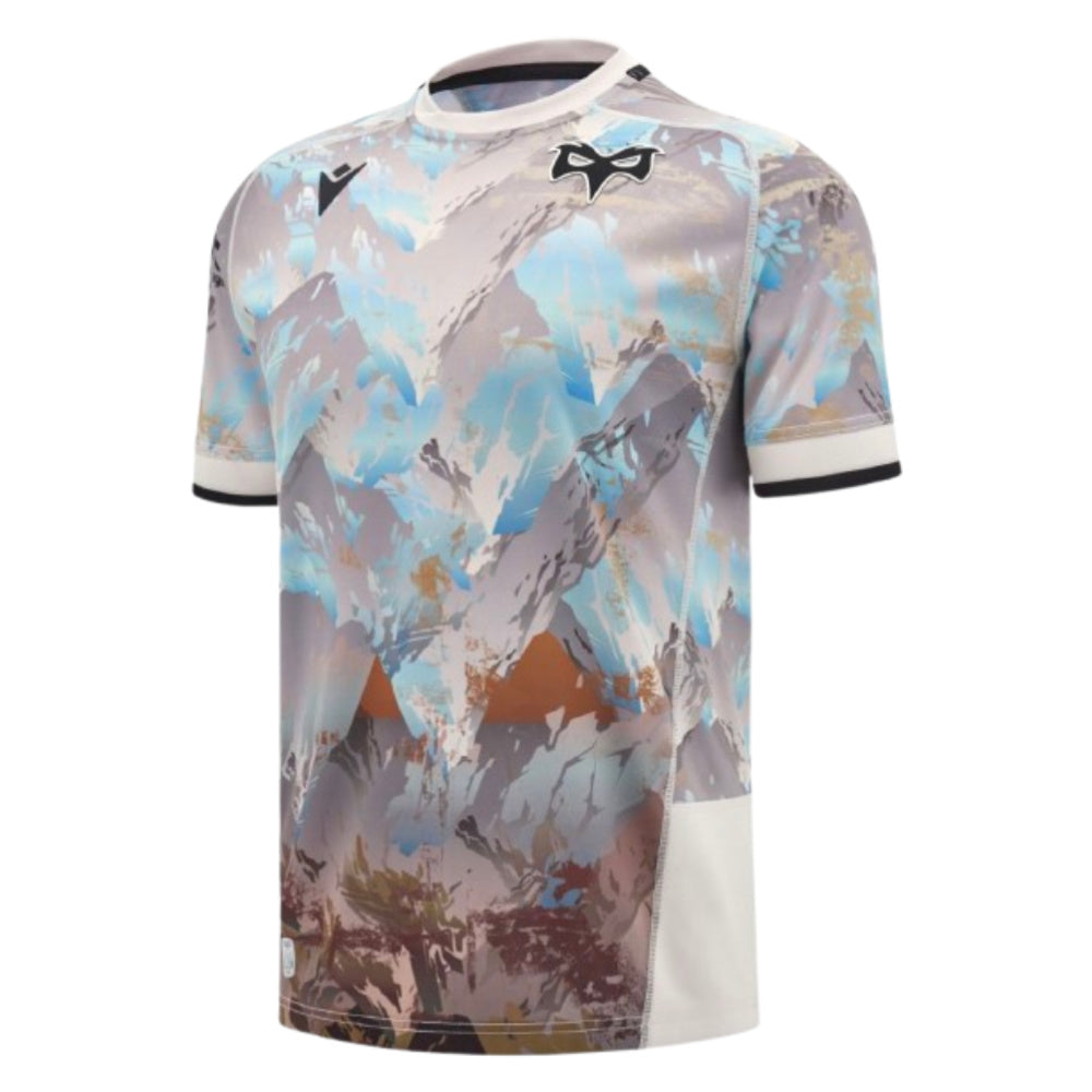 2024-2025 Ospreys Rugby Away Replica Shirt Product - Football Shirts Macron