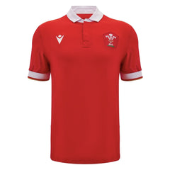 2024-2025 Wales WRU Home Cotton Rugby Shirt Product - Football Shirts Macron