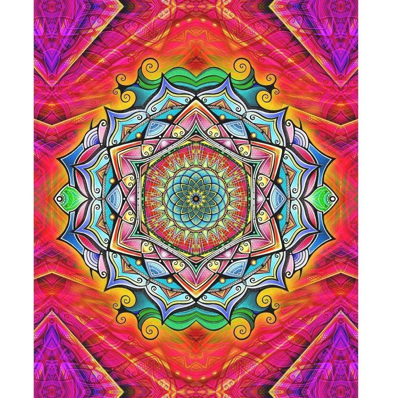 Diamond painting - Regnbue Mandala