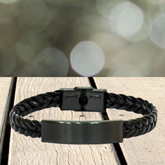 Remarkable Aeronautical Engineer Gifts, Your dedication and hard work, Inspirational Birthday Christmas Unique Braided Leather Bracelet For Aeronautical Engineer, Coworkers, Men, Women, Friends