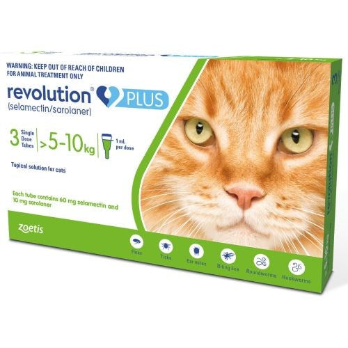 Revolution Plus Cat 5-10kg/2.5-5kg 3 pack