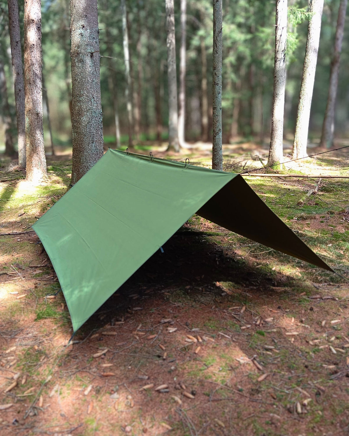 Tarp 3 x 3 meters Canvas Cotton – Olive Green
