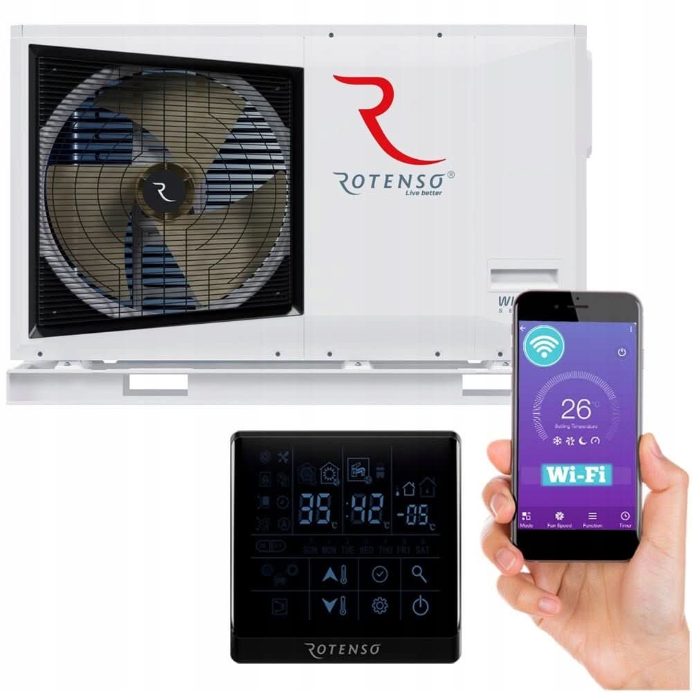 Rotenso 8kW Windmi Monoblock luftvannsvarmepumpe - KlimaTime.no
