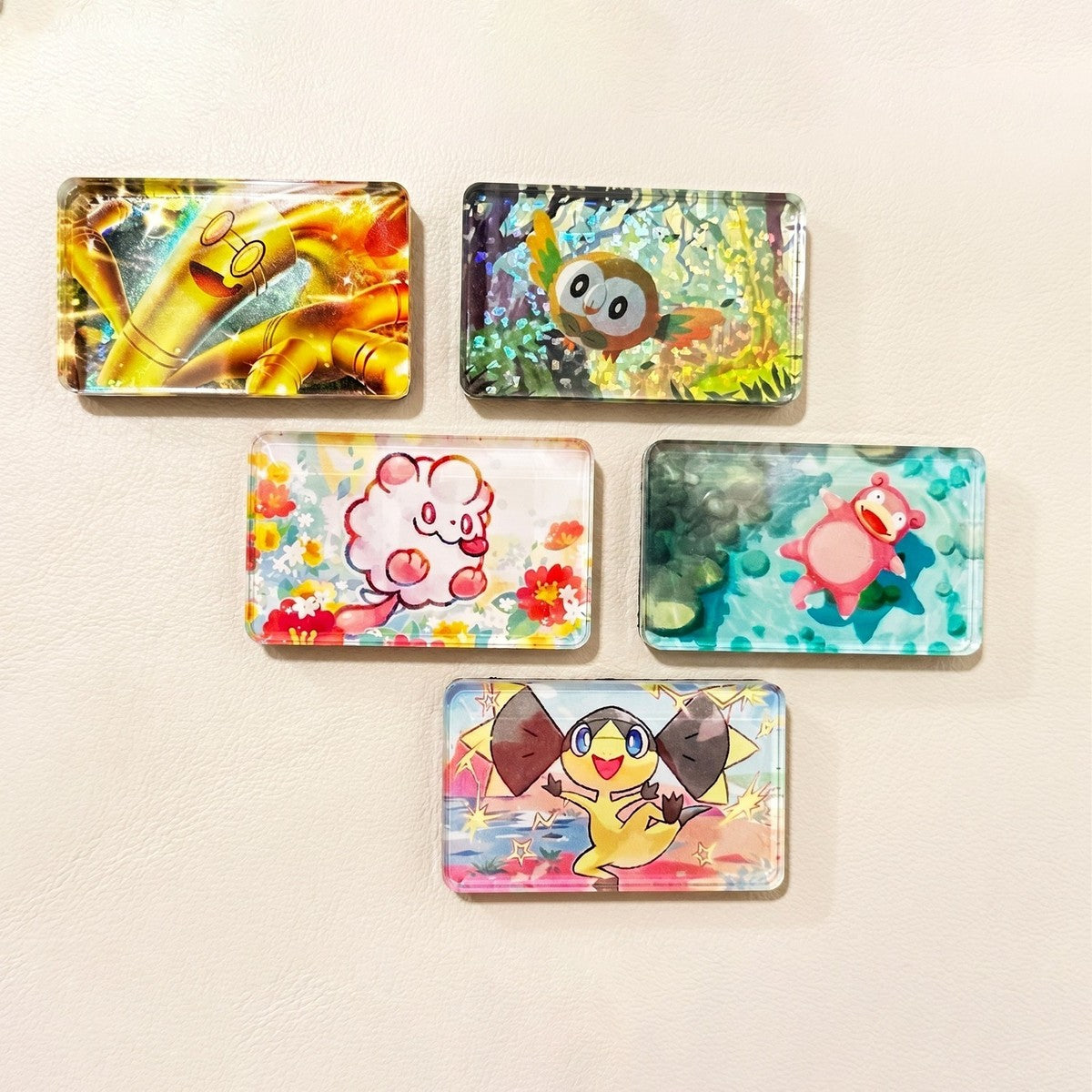 Pokemon Card Acrylic Magnet DIY Set – Mini Display Holder for TCG Collectors