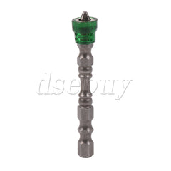 ya 26 50PCS n Magnetic Collar Design S2 Steel Screwdriver Bit w/ 1/4 Hex Shank