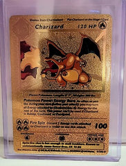 Charizard Gold Card Classic Pokémon Foil Art Card Rare