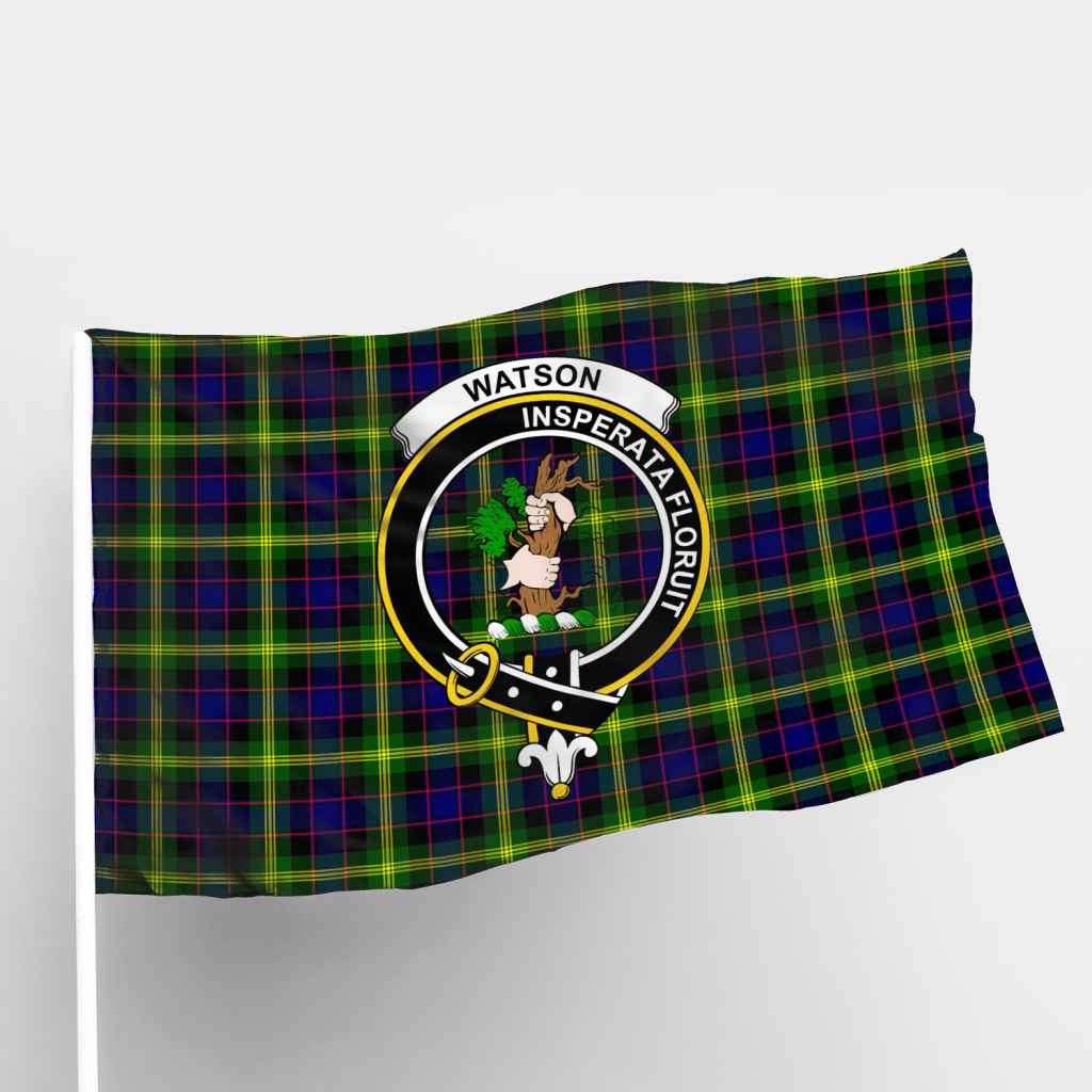 Scottish Watson Clan Badge Tartan Flag Parade Tartan Plaid 1
