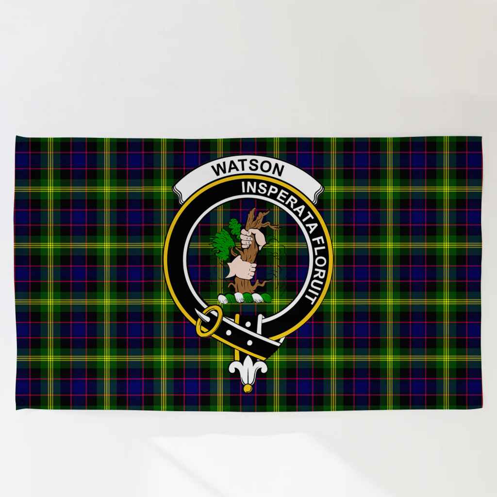 Scottish Watson Clan Badge Tartan Flag Parade Tartan Plaid 3