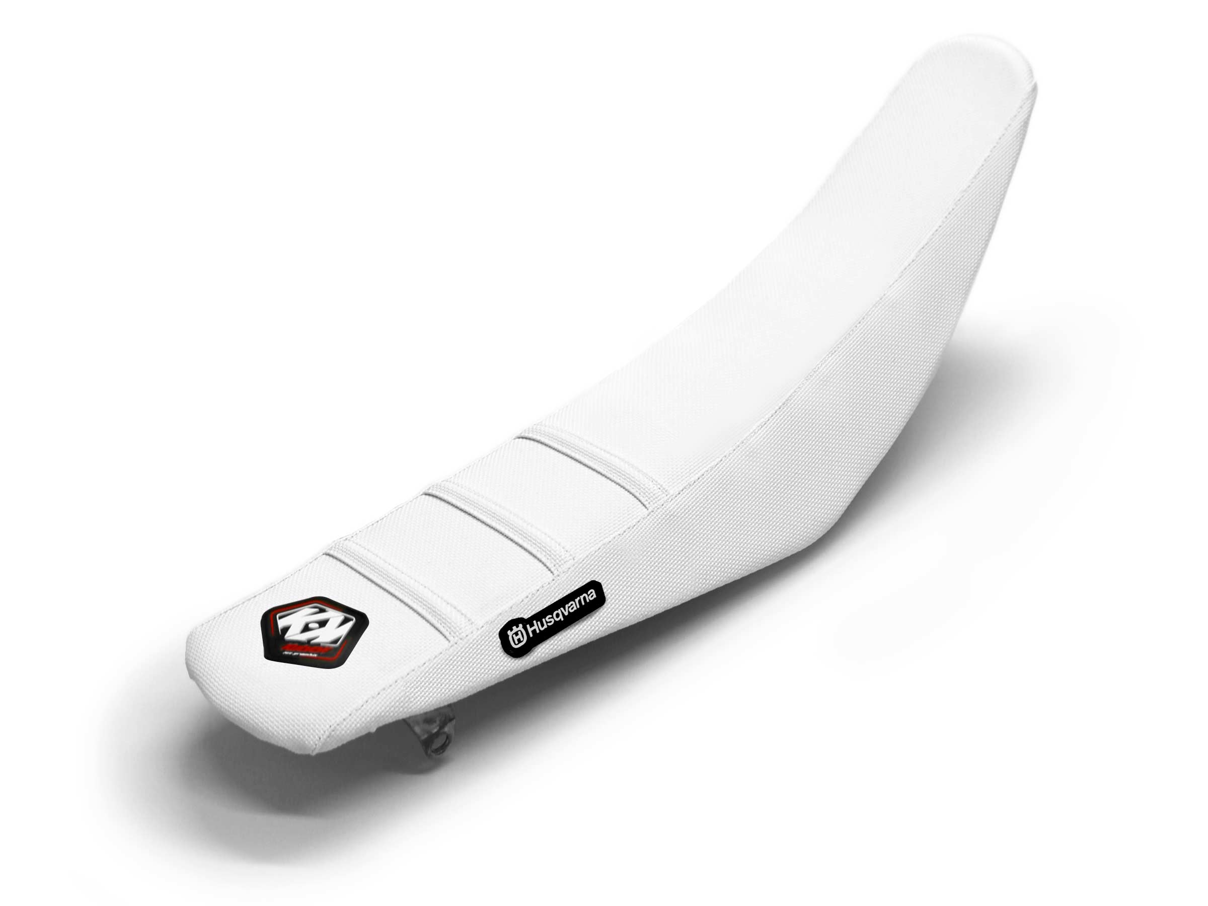White Seat Cover  3 Ribs - HUSQVARNA TE 300 (2015-2020)