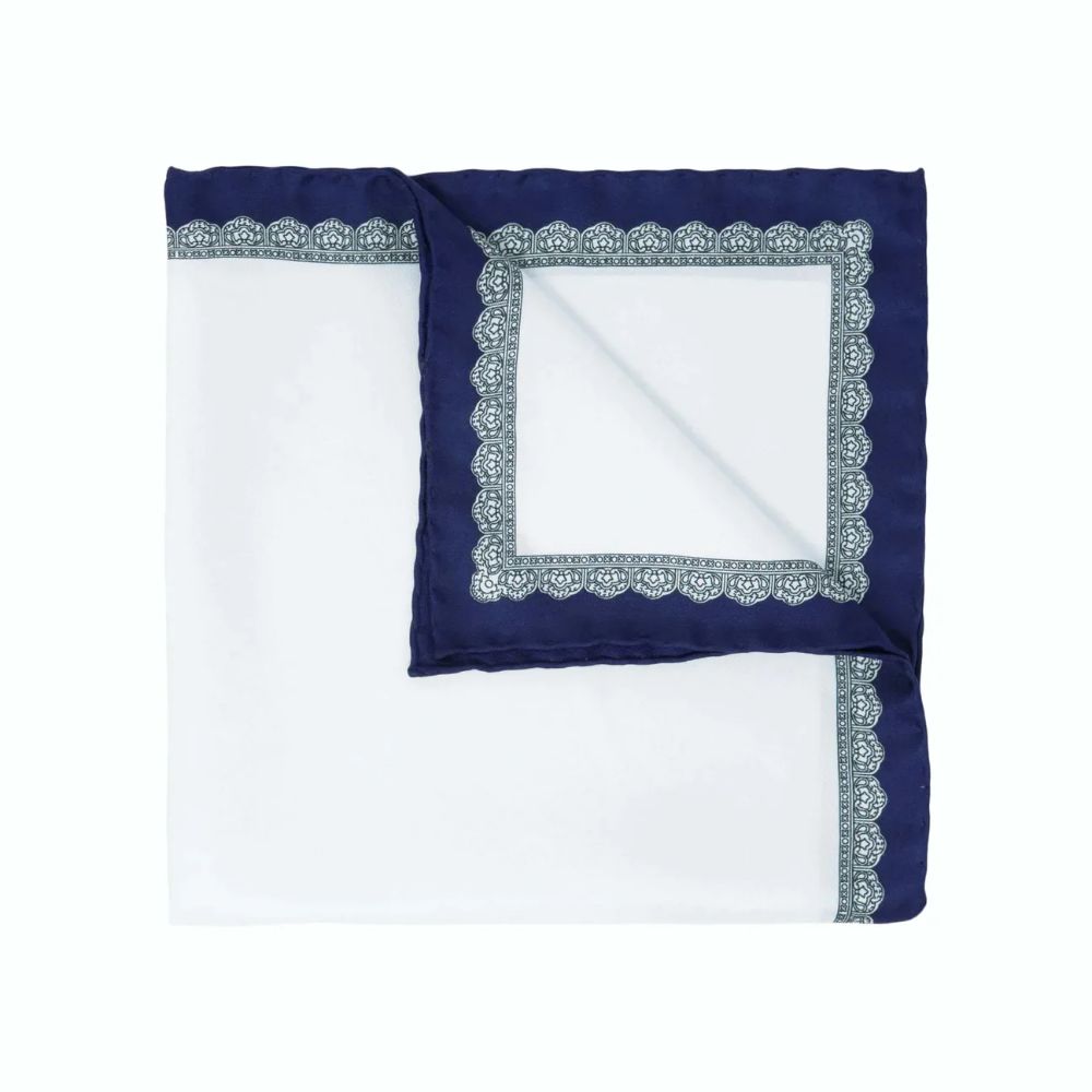 Navy Blue Essential Silk Cep Mendili
