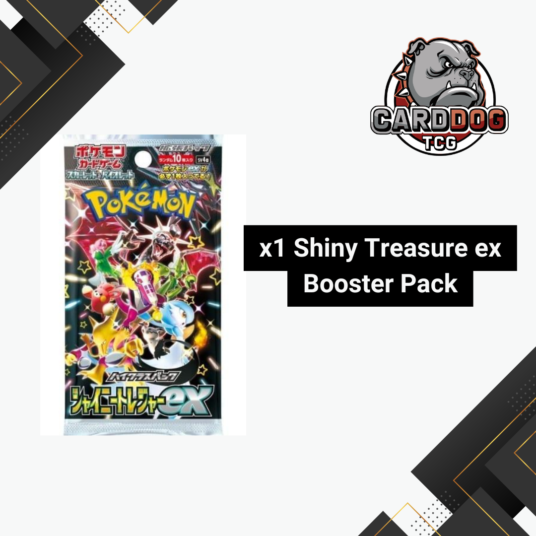 Pokemon Japanese Sword & Shield Shiny Treasure EX Loose Booster Pack sv4a