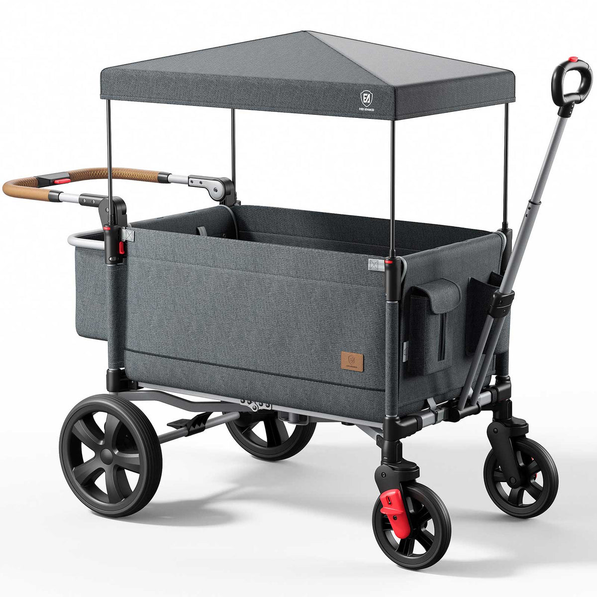 EVER ADVANCED - Side - Unzip Wagon Stroller - Grey